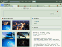 Tablet Screenshot of lazylaza.deviantart.com