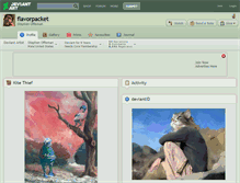 Tablet Screenshot of flavorpacket.deviantart.com