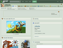 Tablet Screenshot of n00bzilla.deviantart.com