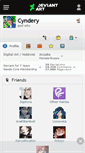 Mobile Screenshot of cyndery.deviantart.com