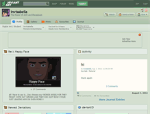 Tablet Screenshot of invisabella.deviantart.com