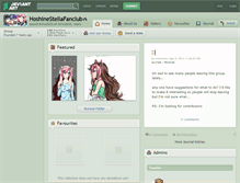 Tablet Screenshot of hoshinestellafanclub.deviantart.com