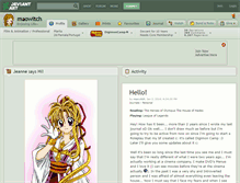 Tablet Screenshot of maowitch.deviantart.com