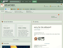 Tablet Screenshot of anti-yaoi-haters.deviantart.com