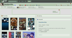 Desktop Screenshot of flameneverdies.deviantart.com