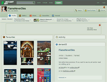 Tablet Screenshot of flameneverdies.deviantart.com