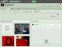 Tablet Screenshot of cartoonslane.deviantart.com
