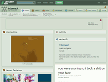 Tablet Screenshot of internaut.deviantart.com