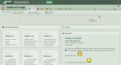 Desktop Screenshot of goddess-of-revenge.deviantart.com