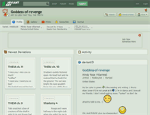 Tablet Screenshot of goddess-of-revenge.deviantart.com