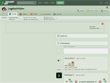 Tablet Screenshot of legatoswidow.deviantart.com
