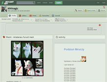 Tablet Screenshot of mwmagic.deviantart.com