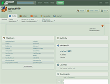 Tablet Screenshot of carlos1979.deviantart.com