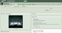 Desktop Screenshot of black-metal.deviantart.com