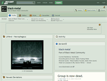 Tablet Screenshot of black-metal.deviantart.com