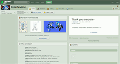 Desktop Screenshot of emberfanatics.deviantart.com