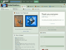 Tablet Screenshot of emberfanatics.deviantart.com