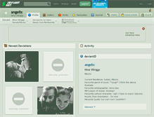 Tablet Screenshot of angelix.deviantart.com