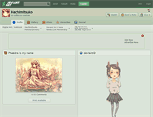 Tablet Screenshot of hachimitsuko.deviantart.com