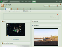 Tablet Screenshot of gamemark.deviantart.com