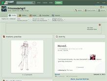 Tablet Screenshot of princessdarkgril.deviantart.com