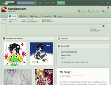 Tablet Screenshot of kaorutsukiyomi.deviantart.com