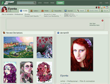 Tablet Screenshot of elyonka.deviantart.com