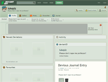 Tablet Screenshot of lukeplz.deviantart.com