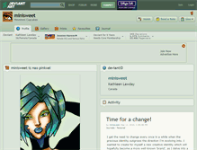 Tablet Screenshot of minisweet.deviantart.com