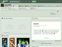 Tablet Screenshot of cloe10986.deviantart.com