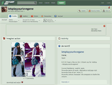 Tablet Screenshot of letsplayyourlovegame.deviantart.com