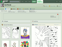Tablet Screenshot of moripanda.deviantart.com