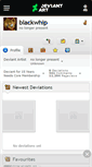 Mobile Screenshot of blackwhip.deviantart.com