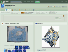 Tablet Screenshot of magnumwolf2.deviantart.com