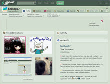 Tablet Screenshot of beebop97.deviantart.com