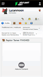 Mobile Screenshot of lycanmoon.deviantart.com