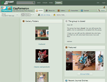 Tablet Screenshot of clayformers.deviantart.com