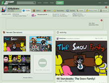 Tablet Screenshot of kirbykrew.deviantart.com