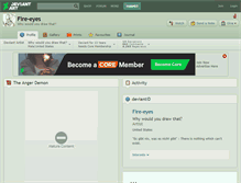 Tablet Screenshot of fire-eyes.deviantart.com