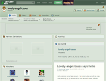 Tablet Screenshot of lovely-angel-bases.deviantart.com