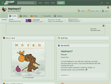 Tablet Screenshot of maplespot7.deviantart.com