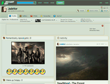 Tablet Screenshot of jadeitor.deviantart.com