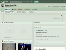 Tablet Screenshot of guitar-hero-club.deviantart.com