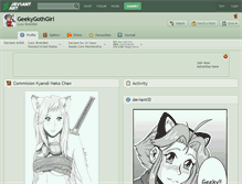 Tablet Screenshot of geekygothgirl.deviantart.com