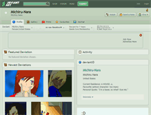 Tablet Screenshot of michiru-nara.deviantart.com