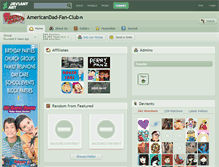 Tablet Screenshot of americandad-fan-club.deviantart.com