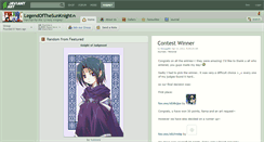 Desktop Screenshot of legendofthesunknight.deviantart.com