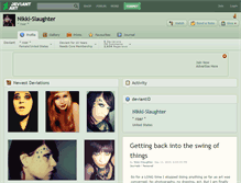 Tablet Screenshot of nikki-slaughter.deviantart.com