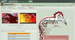 Desktop Screenshot of dragonlover50.deviantart.com