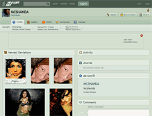 Tablet Screenshot of mcshanda.deviantart.com